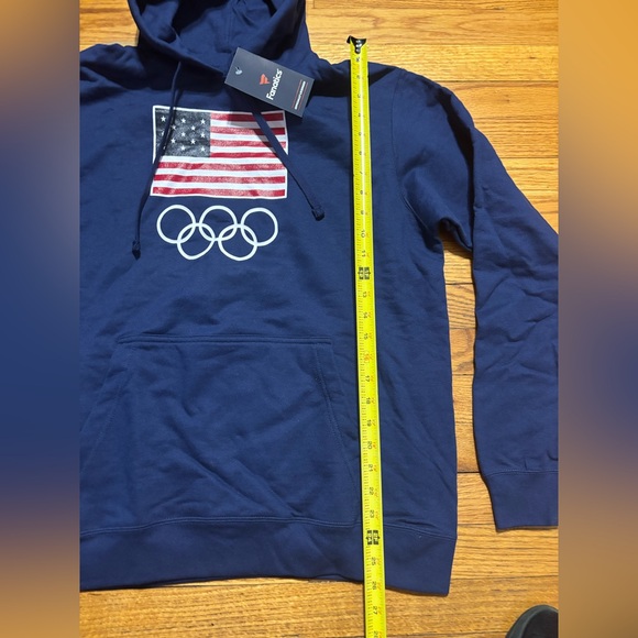 Fanatics Blue Hoodie with Flag and Olympic Rings - Picture 3 of 8
